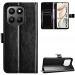 Crazy knížkové pouzdro na Honor 400 Smart 5G/4G/Honor X7d - černé – Sleviste.cz