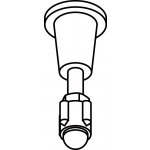 SanSwiss 13037 Stěrka kovová, luxusní stěrka z nerez oceli - šířka 20 cm, včetně uchycení – Zboží Dáma