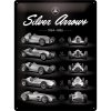 Obraz Retro cedule plech 40 x 30 cm Mercedes-Benz (Silver Arrows Chart)