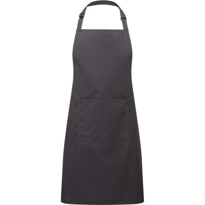 Premier Zástěra Colours PR 154 s laclem a kapsou na břiše COT39015466099-charcoal Charcoal – Hledejceny.cz