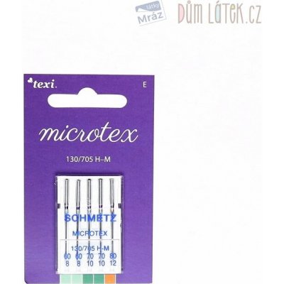 Strojové jehly na mikrovlákno 130 / 705 H-M, sada – Zboží Mobilmania