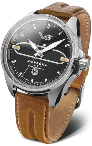 Vostok Europe NH35/325A498 Hnědý kožený řemínek