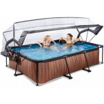 Exit Toys Frame s kartušovou filtrací a kopulí 300 x 200 x 65 cm Dřevo – HobbyKompas.cz
