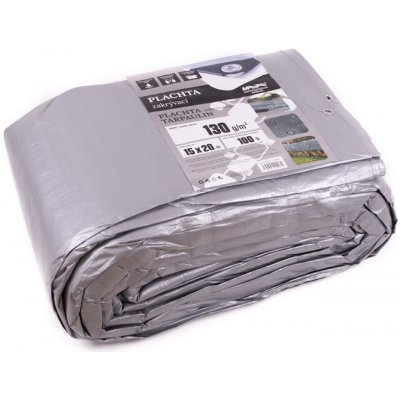 Ven plachta krycí šedá 130g 15 x 20 m 102293 – HobbyKompas.cz