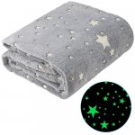 Verk Svíticí deka Soft Dreams Stars šedá 150x180 – Sleviste.cz