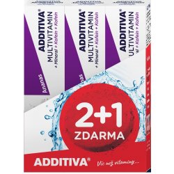 Additiva sada Multivitamin 2+1 ananas šumivé tablety 3 x 20 ks