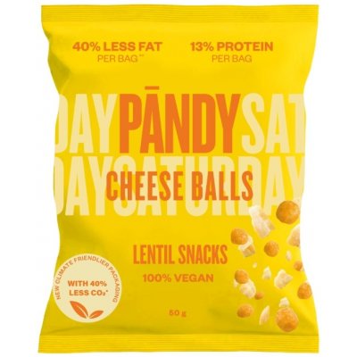 Pandy Lentil Snacks cheese balls kuličky sýrové 50 g – Hledejceny.cz