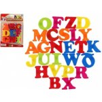 Teddies magnetická písmena 4 cm cca 27 ks plast na kartě 15x21,5 cm – Zbozi.Blesk.cz