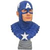 Sběratelská figurka Diamond Select Marvel Comics Legends in 3D Bust 1/2 Captain America 25 cm