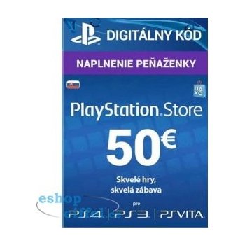 PlayStation dárková karta 50€