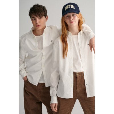 Gant košile Shield Oxford Bd Shirt bílá – Zboží Mobilmania