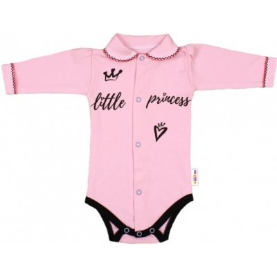 Baby Nellys Body dlouhý rukáv s límečkem růžové Little Princess – Zboží Mobilmania
