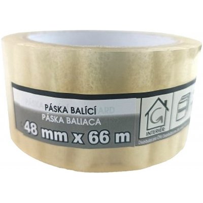 Mako Páska lepicí balící transparentní 48 mm x 66 m – Sleviste.cz