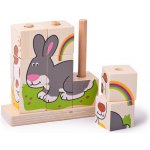Bigjigs Baby Nasazovací kostky zvířátka – Sleviste.cz