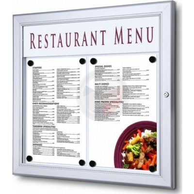 A-Z Reklama CZ Menu Board SCZ venkovní vitrína pro prospekty 2 x A4 – Zboží Dáma