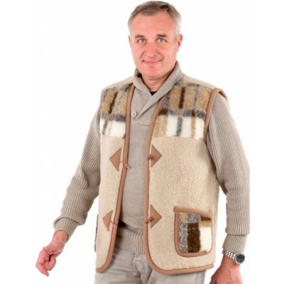 Ovčí Věci vesta z ovčí vlny na kolíky Alpen – Zboží Dáma