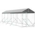vidaXL Venkovní psí kotec se střechou stříbrný 200 x 1000 x 250 cm – Hledejceny.cz