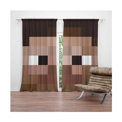 Sablio Závěs Blocks Obličej: 2ks 140x250cm – Hledejceny.cz