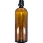 Bewit Lahvička skleněná hnědá lesklá kapátko černý uzávěr 200 ml – Sleviste.cz