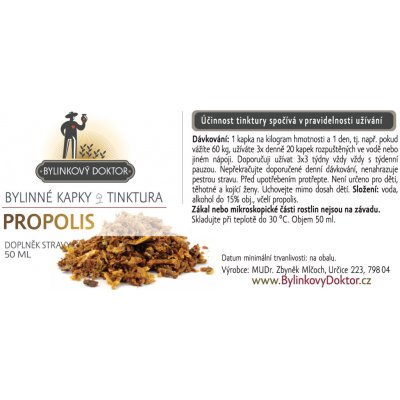 Bylinné kapky Propolis tinktura 50 ml – Hledejceny.cz
