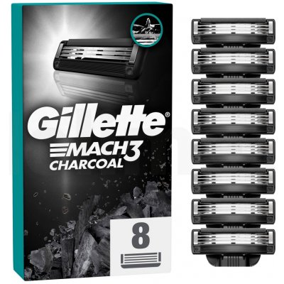 Gillette Mach3 Charcoal 8 ks – Zboží Dáma