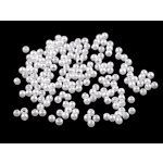 Plastové voskové korálky / perly Glance Ø3 mm - bílá – Zbozi.Blesk.cz