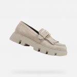 Geox Krémové dámské mokasíny Vilde – Zboží Mobilmania