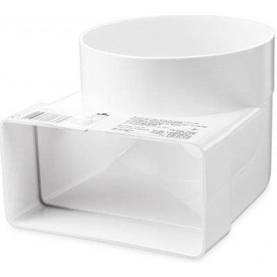 VENTS koleno plastové 90° přechod kruhové ploché potrubí 125 mm 60 x 204 – Hledejceny.cz