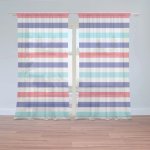 Záclony Barevné veselé pruhy: 2 ks - 150x250 cm - Sablio – Hledejceny.cz