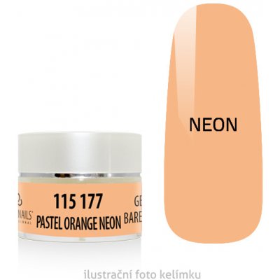 Expa nails barevný gel na nehty pastel orange neon 5 g