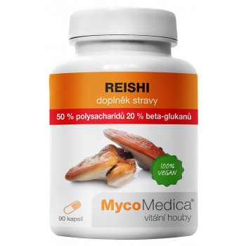 MycoMedica Reishi 50% polysacharidů 90 želatinových kapslí
