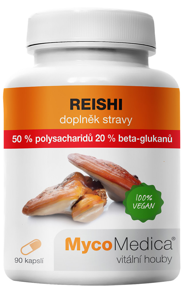 MycoMedica Reishi 50% polysacharidů 90 želatinových kapslí