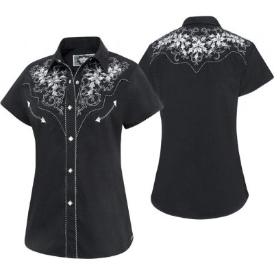 Stars & Stripes Košile westernová Isabel dámská černá – Zboží Dáma