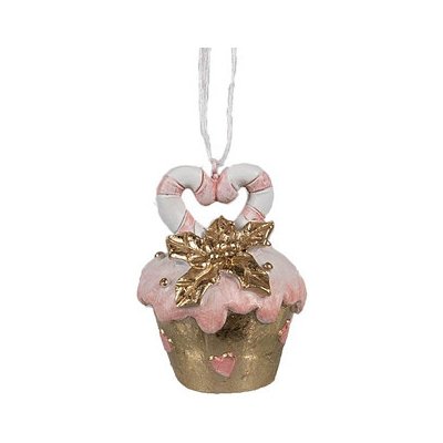 Clayre & Eef Vánoční ozdoba CUPCAKE 6PR4210 – Hledejceny.cz