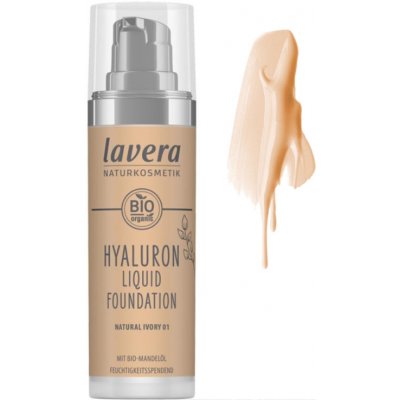 Lavera Lehký tekutý make-up s kyselinou hyaluronovou 01 Natural Ivory 30 ml – Zboží Mobilmania