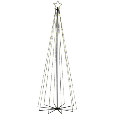 Luca Lighting Vánoční dekorace stromeček 290 LED teplá bílá, IP44, pr. 100x300cm – Hledejceny.cz