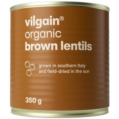 Vilgain Hnědá čočka v nálevu BIO 350 g – Zboží Dáma