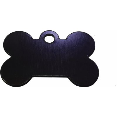 Bafpet Oboustranná psí známka kostička Černá 2,3cm x 3,6cm 01V – Sleviste.cz