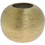VÁZA KERAMIKA 18x18x14CM ZLATÁ – Hledejceny.cz