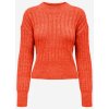 Dámský svetr a pulovr ONLY dámský svetr Agnes Oranžový
