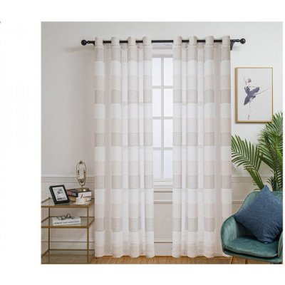 MKLuzkoviny.cz Závěsy Rafael 145 × 300 cm – krémová (2 ks) – Zboží Mobilmania