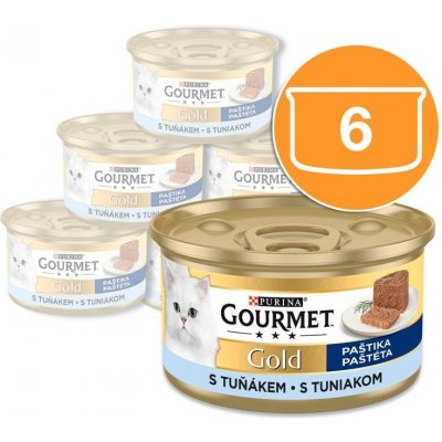 Gourmet Gold paštéta s tuniakom 6 x 85 g – Sleviste.cz