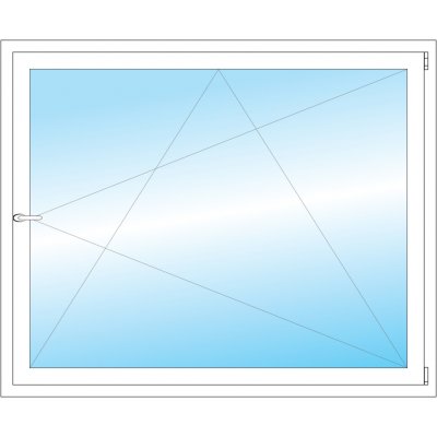 OKNA HNED Plastové okno 145x119 cm bílé otevíravé a sklopné pravé – Sleviste.cz