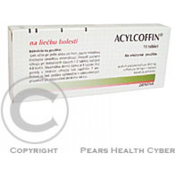 ACYLCOFFIN POR 450MG/50MG TBL NOB 10