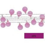 EMOS LED světelný cherry řetěz kuličky 2 5 cm 4 m venkovní i vnitřní růžová časovač – Hledejceny.cz