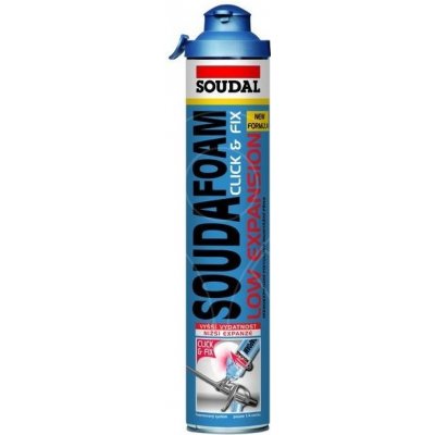 SOUDAL Soudafoam Gun Low Expansion Click&Fix 750ml – Zboží Mobilmania