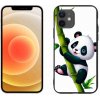 Pouzdro a kryt na mobilní telefon Apple mmCase Gelové iPhone 12 mini - panda na bambusu