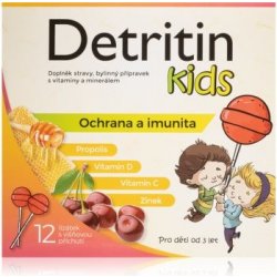 Detritin Kids lízátka na imunitu 12 ks