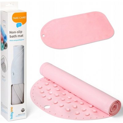 BABYONO Podložka do vany protiskluzová 55 x 35 cm růžová – Zboží Mobilmania