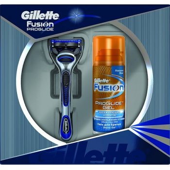 Gillette Fusion Proglide Manual holicí strojek + gel na holení 75 ml dárková sada